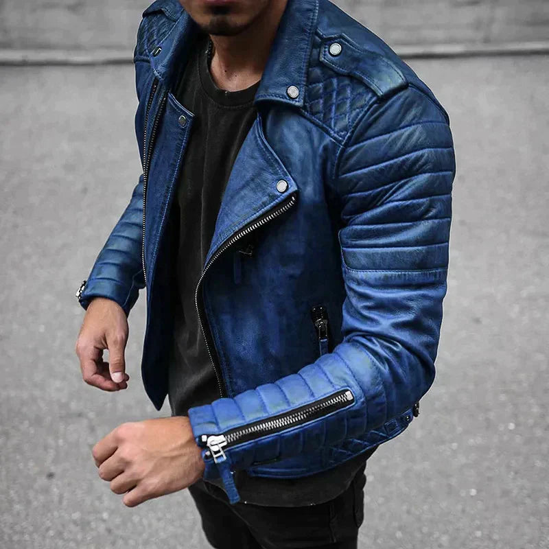 Veste en cuir intemporelle pour hommes