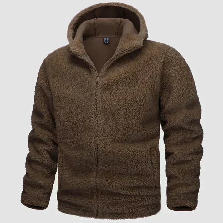 Veste en polaire avec capuche pour hommes