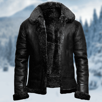 Veste en cuir chaude et durable pour hommes