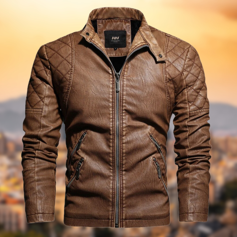 Veste en cuir exclusive et stylée pour hommes