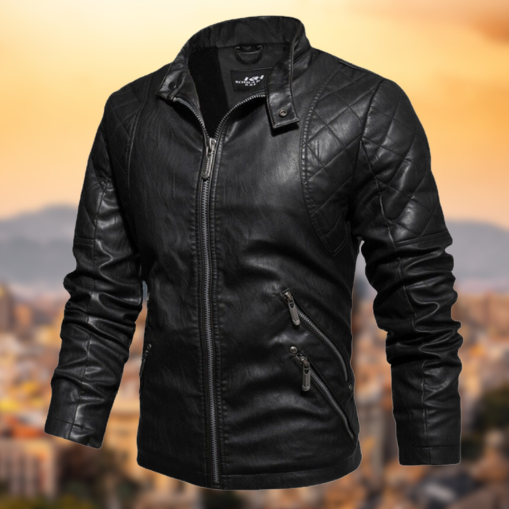 Veste en cuir exclusive et stylée pour hommes