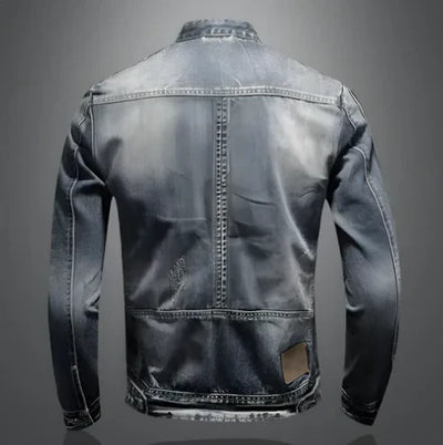 Veste en denim avec zip pour hommes