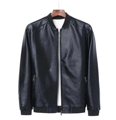 Veste en cuir classique pour hommes