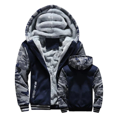 Veste en polaire avec capuche et zip pour hommes