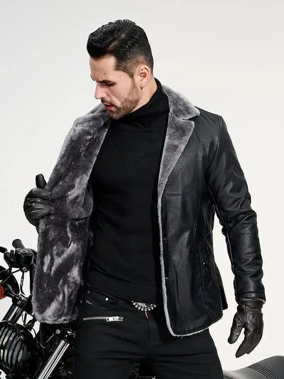 Veste en cuir vintage pour hommes