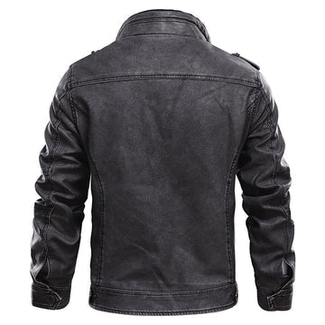 Veste en cuir de moto de haute qualité pour hommes