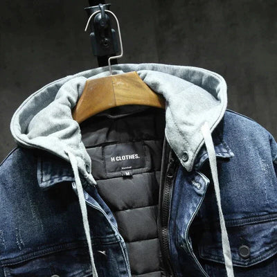 Veste en jean d'hiver pour hommes