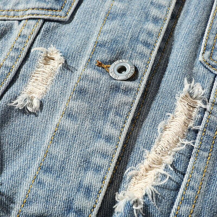 Veste en denim tendance pour hommes